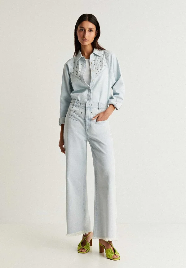 Store Scalpers Jeans Culotte Detalle Tachas