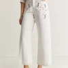 Cheap Scalpers Jeans Culotte Detalles Bordados