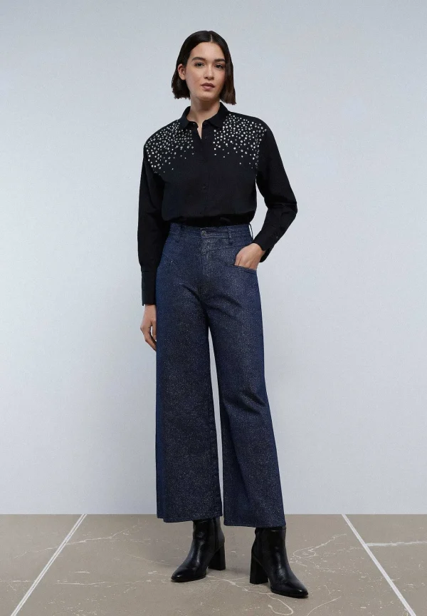 Shop Scalpers Jeans Culotte Foil