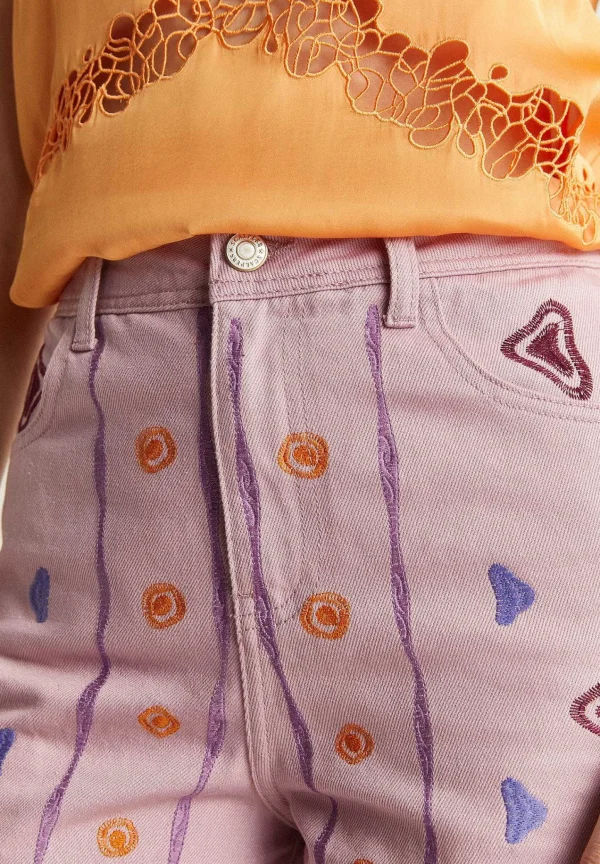 Hot Scalpers Jeans Motivos Etnicos Bordados