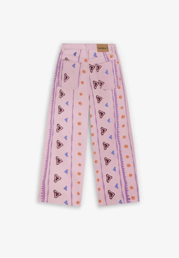 Hot Scalpers Jeans Motivos Etnicos Bordados