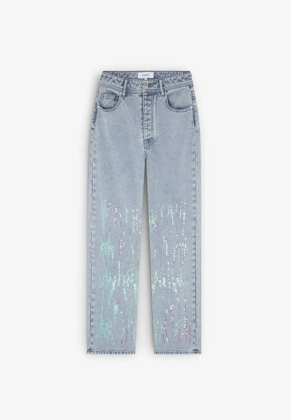 Online Scalpers Jeans Relaxed Detalle Lentejuelas