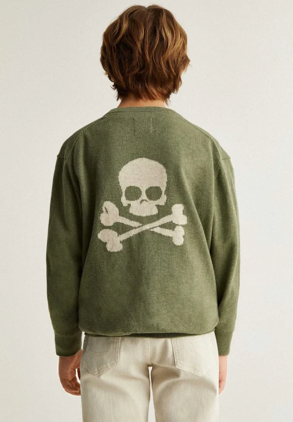 Outlet Scalpers Jersey Calavera Contraste Trasera