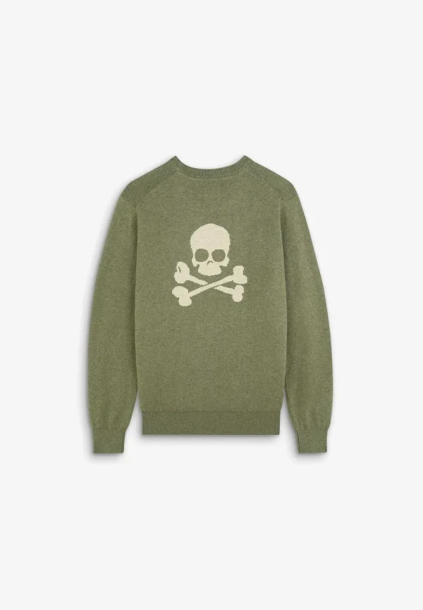 Outlet Scalpers Jersey Calavera Contraste Trasera
