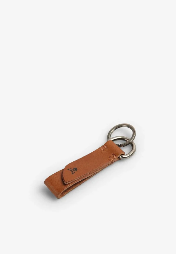 Discount Scalpers Llavero Piel Doble Hebilla