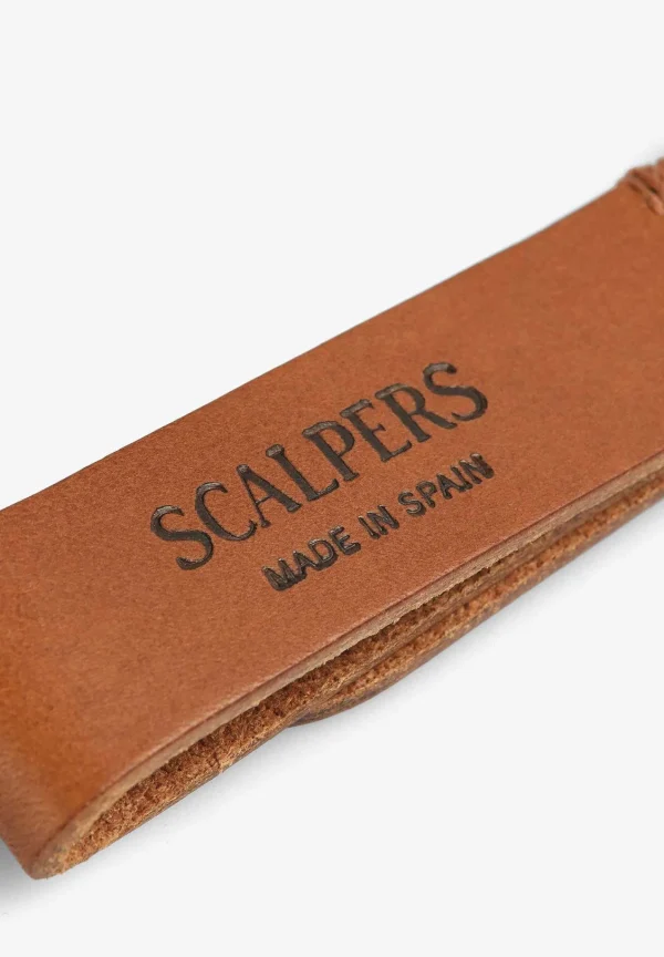 Discount Scalpers Llavero Piel Doble Hebilla