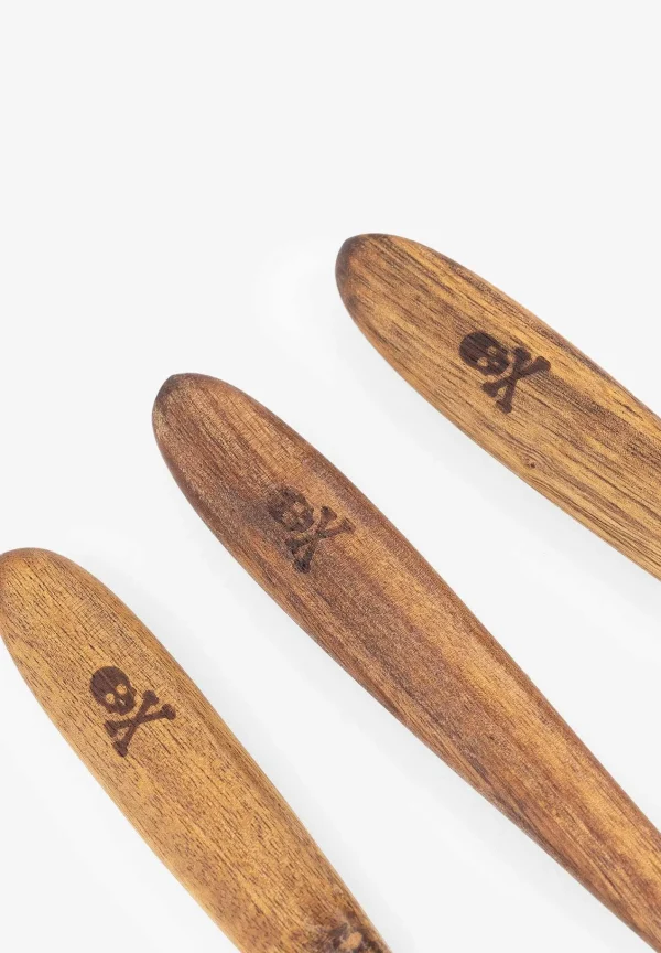 Cheap Scalpers Pack Utensilios De Madera Calavera