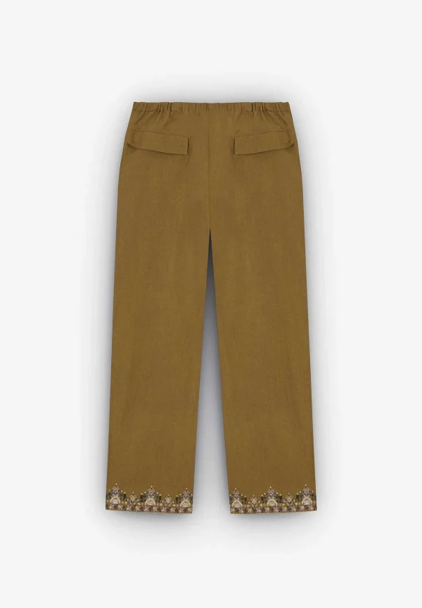 Hot Scalpers Pantalon Detalle Bordado Etnico