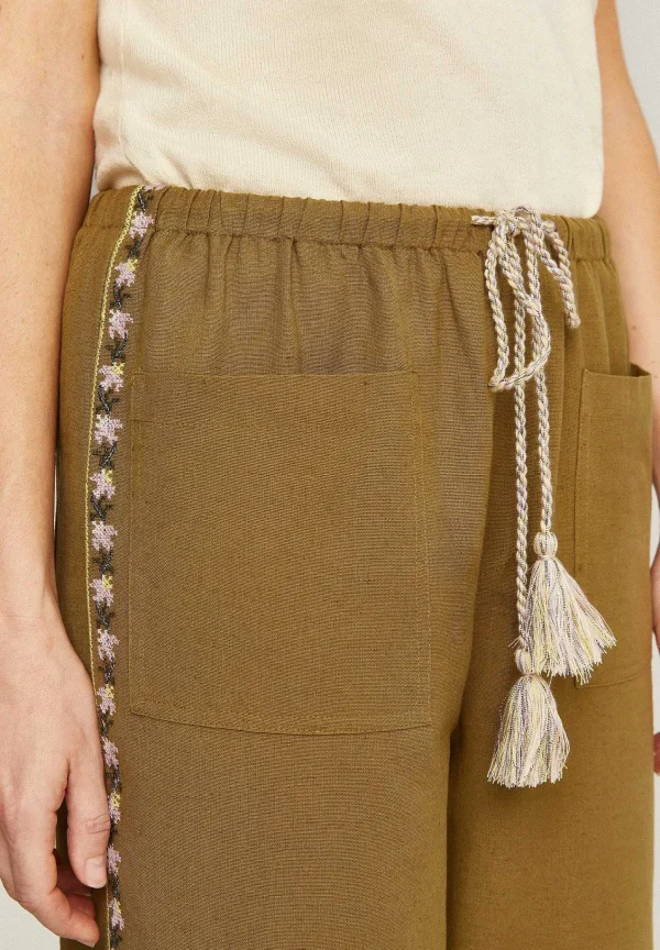 Hot Scalpers Pantalon Detalle Bordado Etnico