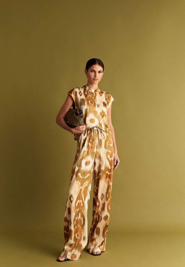 Discount Scalpers Pantalon Fluido Animal Print