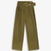 Online Scalpers Pantalon Pinzas Detalles Tachuelas