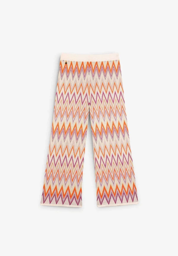 Flash Sale Scalpers Pantalon Punto Zigzag Detalle Bajo