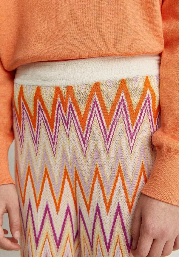 Flash Sale Scalpers Pantalon Punto Zigzag Detalle Bajo