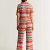 Fashion Scalpers Pantalon Punto Zigzag Lurex