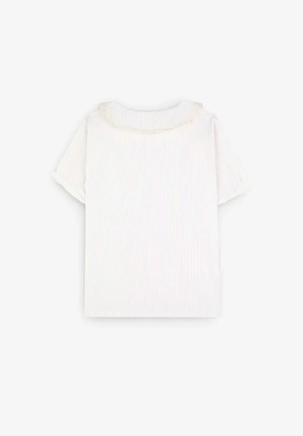 Flash Sale Scalpers Pijama Rayas Cuello Tira Bordada