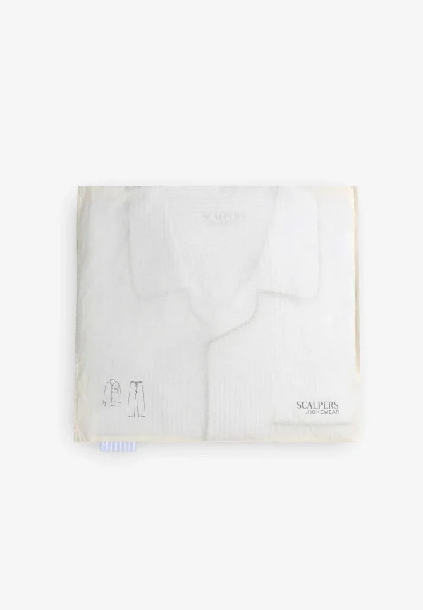 Hot Scalpers Pijama Rayas Ribete Contraste
