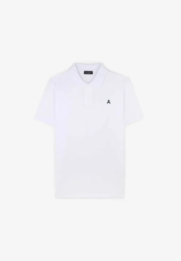 Clearance Scalpers Polo Basico Calavera Contraste