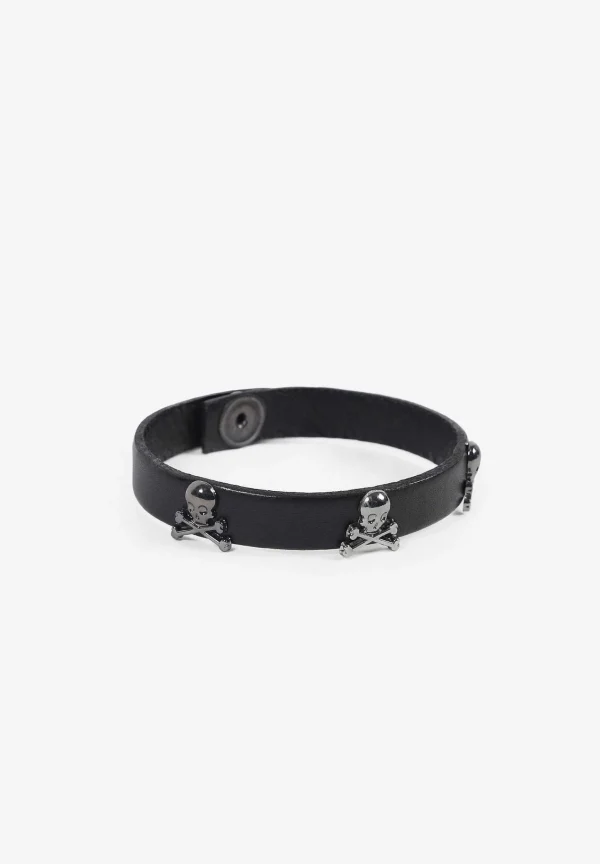 Online Scalpers Pulsera Piel Calaveras