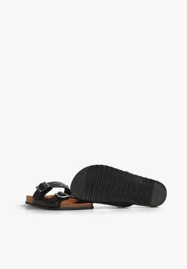 Sale Scalpers Sandalias Piel Hebilla Tachas