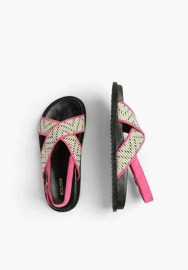 Sale Scalpers Sandalias Planas Cruzadas