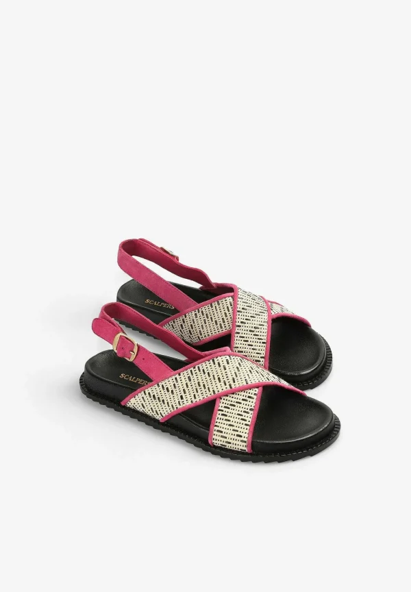 Sale Scalpers Sandalias Planas Cruzadas