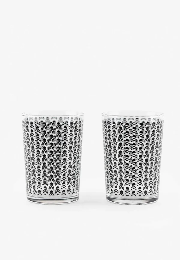 Clearance Scalpers Set Vasos Sidra Calaveras All Over
