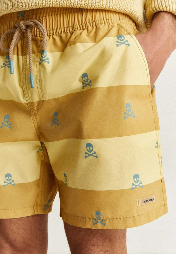 Cheap Scalpers Skull Stripes Swimsuit