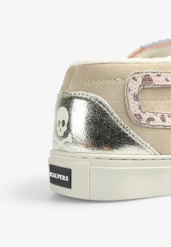 New Scalpers Sneakers Animal Print Detalle Metalizado