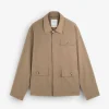 Online Scalpers Sobrecamisa Detalle Cuello Pana