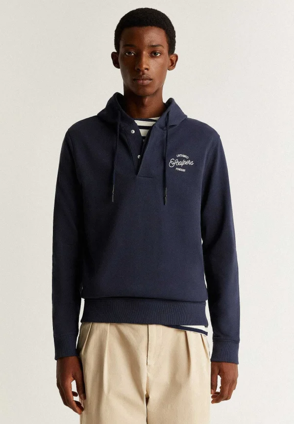 Sale Scalpers Sudadera Capucha Bordado Pecho
