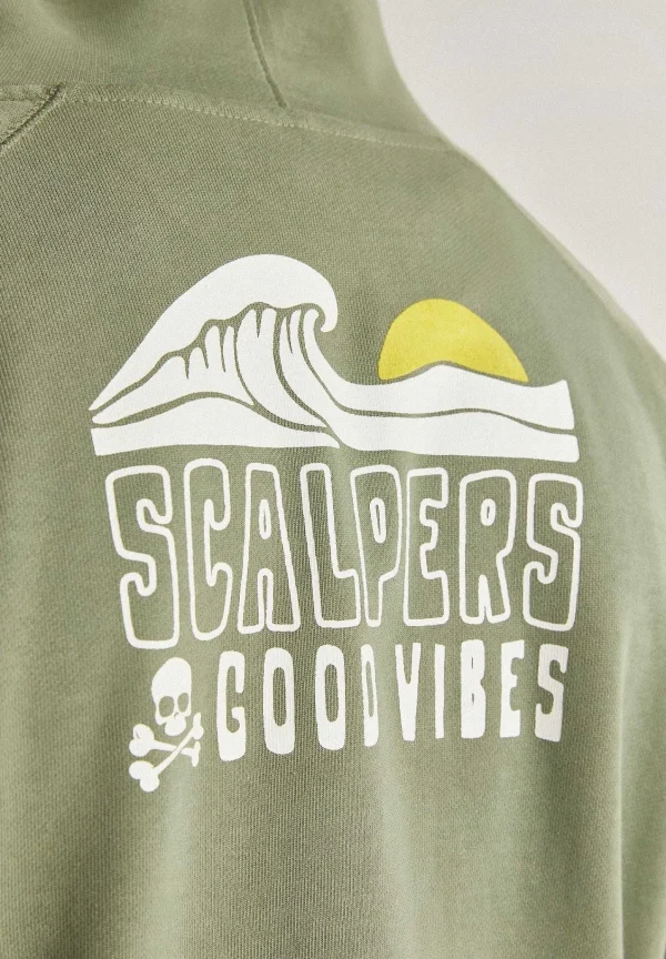 Sale Scalpers Sudadera Capucha Detalle Cuello