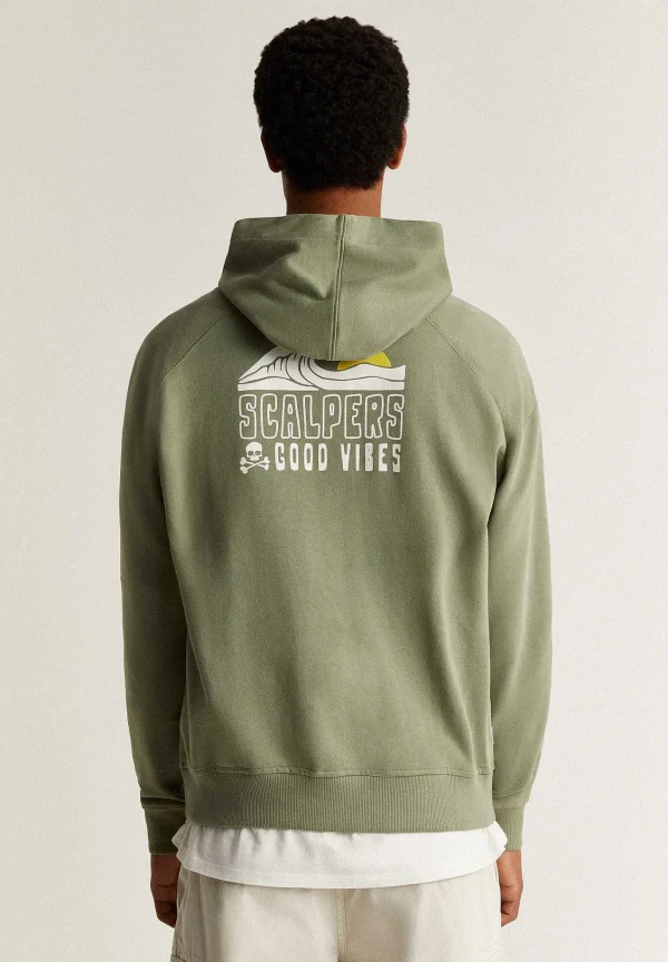 Sale Scalpers Sudadera Capucha Detalle Cuello