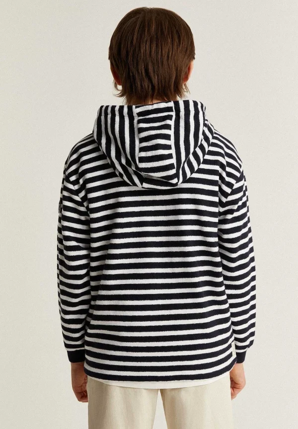 Hot Scalpers Sudadera Capucha Rayas Cremallera