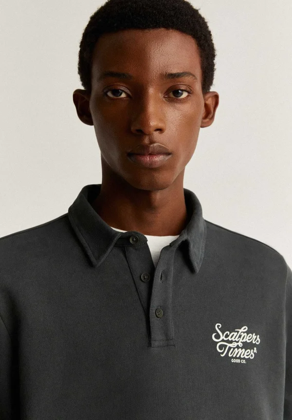 Outlet Scalpers Sudadera Cuello Polo