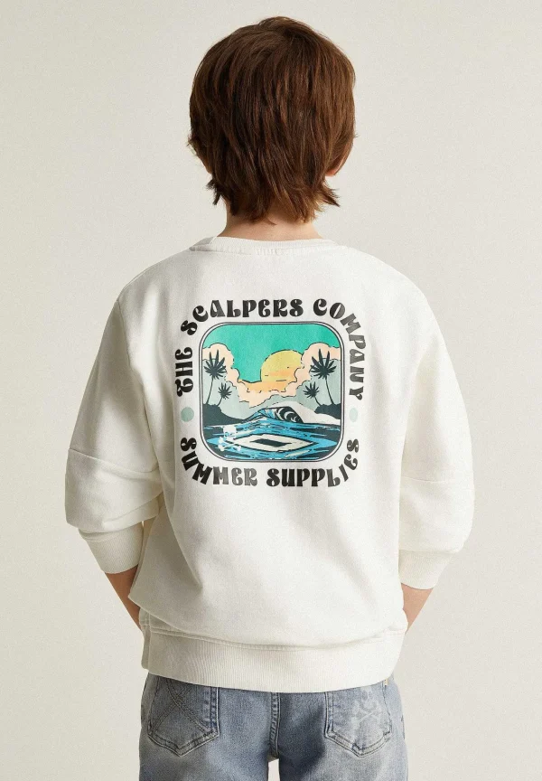 Outlet Scalpers Sudadera Detalle Cortes