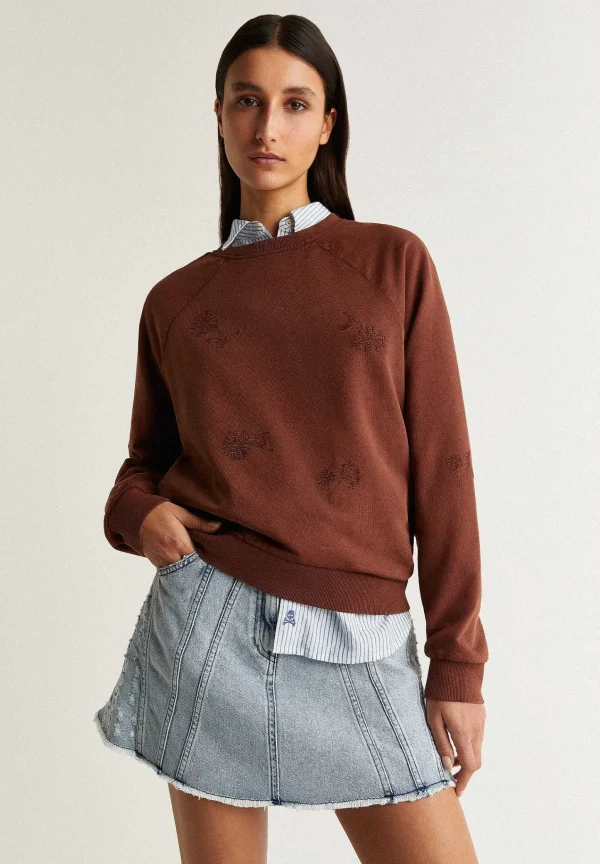 Cheap Scalpers Sudadera Detalle Pespuntes Flores