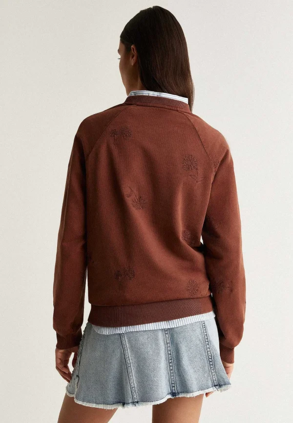 Cheap Scalpers Sudadera Detalle Pespuntes Flores