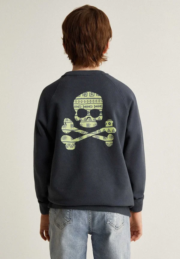 New Scalpers Sudadera Print Trasero Etnico