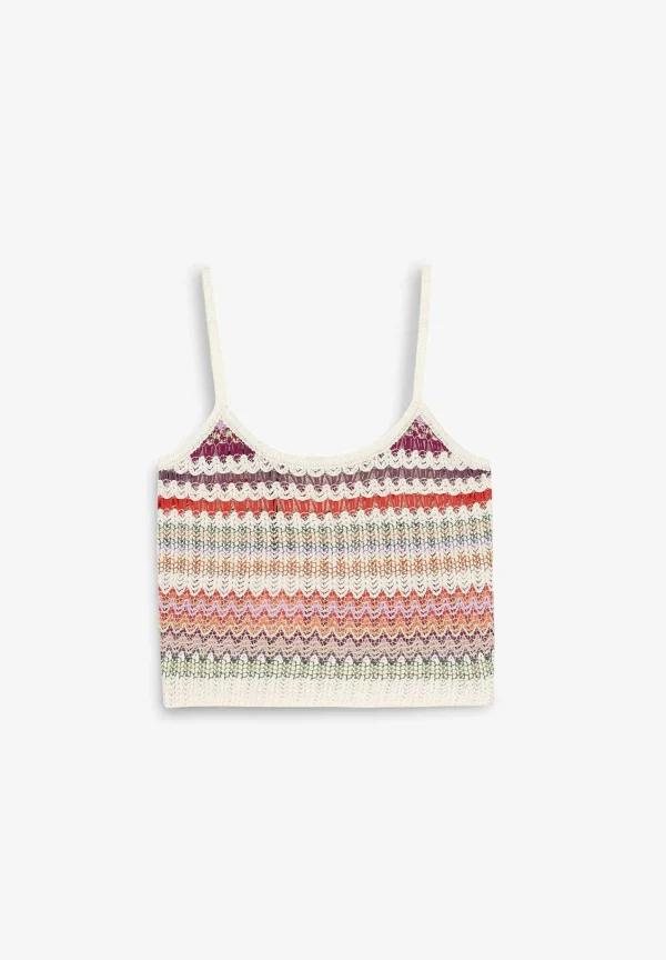 Online Scalpers Top Crochet Multicolor