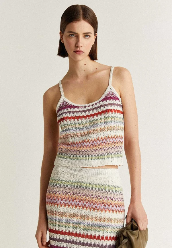 Online Scalpers Top Crochet Multicolor