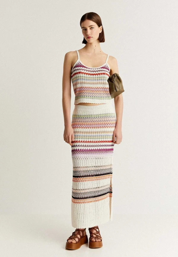 Online Scalpers Top Crochet Multicolor