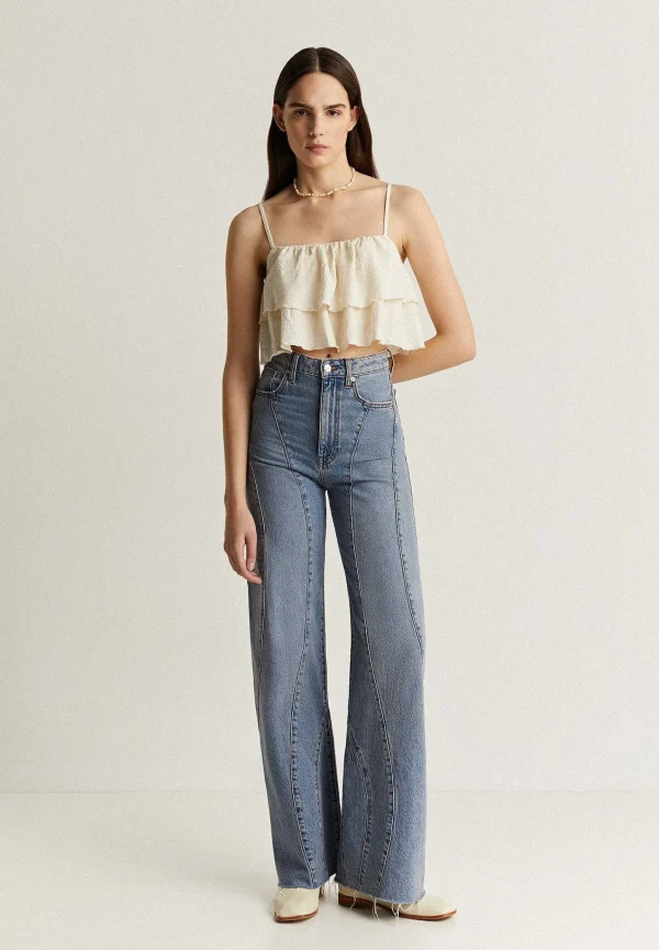 Discount Scalpers Top Cropped Volantes