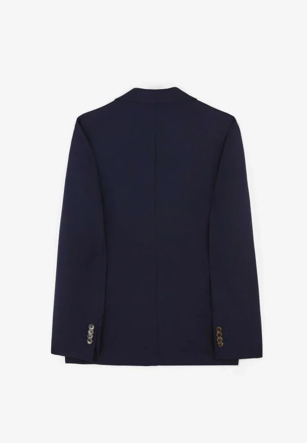 Outlet Scalpers Traje Azul Marino Bolsillos Parche