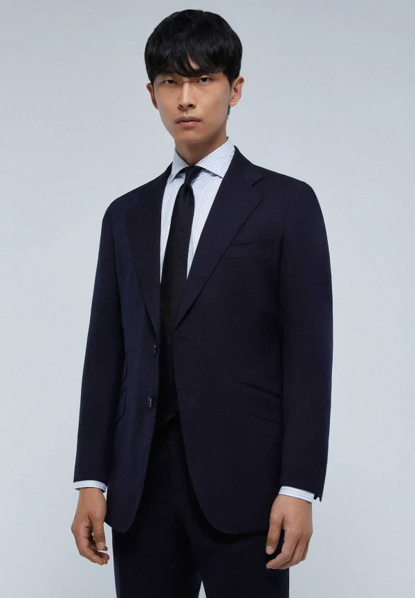 Clearance Scalpers Traje Azul Marino Lana