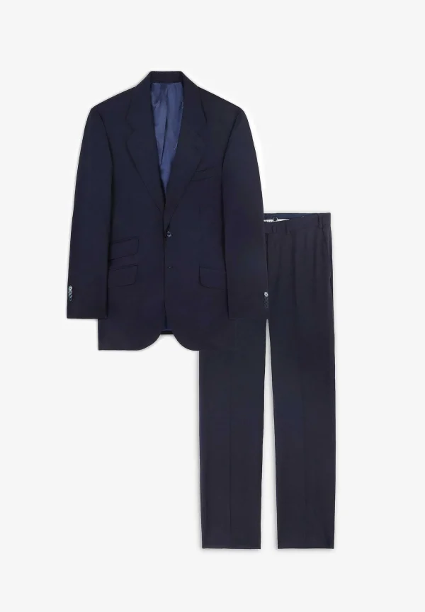 Sale Scalpers Traje Clasico Lana Azul Marino