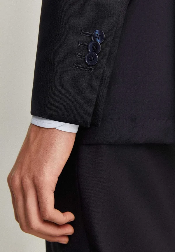 Fashion Scalpers Traje Estructura Azul Marino Lana
