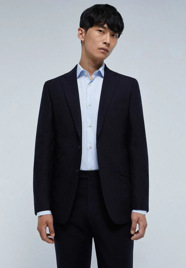 Cheap Scalpers Traje Estructura Azul Marino Lana