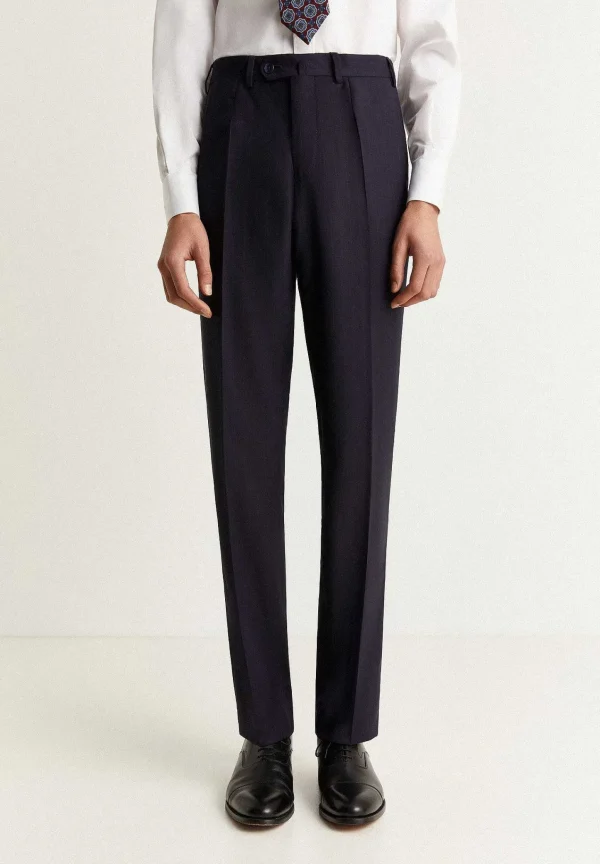 Flash Sale Scalpers Traje Lana Azul Marino Rayas