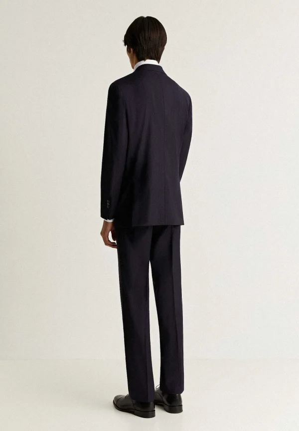 Flash Sale Scalpers Traje Lana Azul Marino Rayas