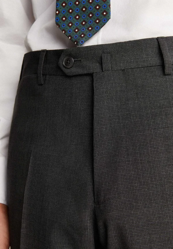 Online Scalpers Traje Lana Gris Clasico